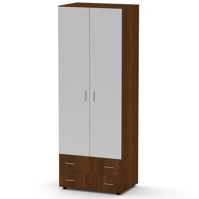 Шкаф для одежды Компанит Шкаф 5, Орех, ламинированная ДСП 16 мм, задняя стенка ДВП, 800х536х2176 мм