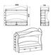 Ліжко двоярусне Компаніт Бриз, Дуб сонома, ламінована ДСП 16 мм, 70х190 см