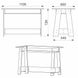 Стол кухонный Компанит КС-12, Бук, ламинированная ДСП, 1100х600х726 см