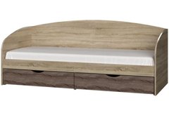 Ліжко-тахта з шухлядами Комфорт, Білий софт, ламінована ДСП 16 мм, 80х190 см